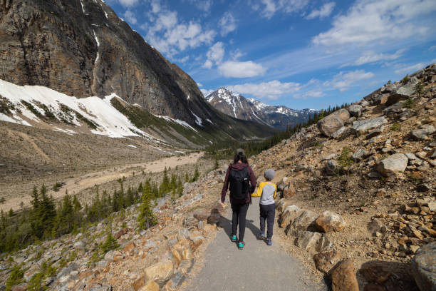 istock Family Hiking at Mount Edith Cavell, Jasper, Canada 1464317940