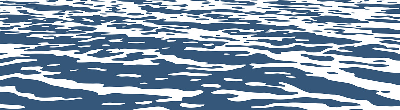 One-color vector background with rippled water surface.