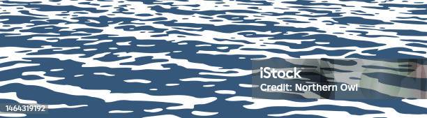 Ocean Ripples Background With Small Waves Stock Illustration - Download ...