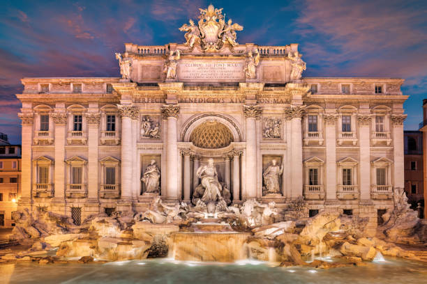 istock Rome Italy Trevi Fountain Night 1464320528
