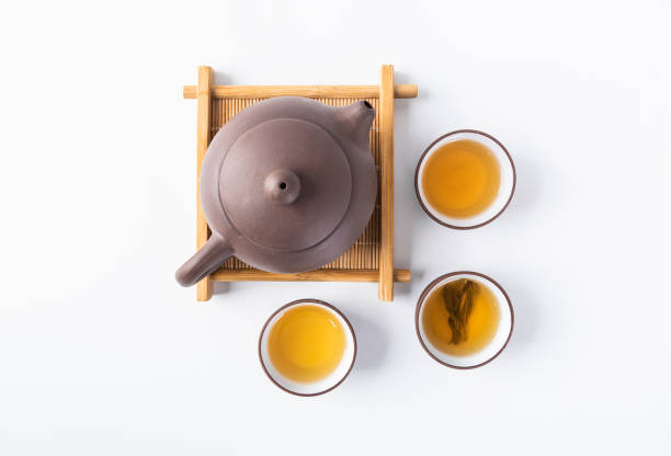 Photograph of teacups and tea sets