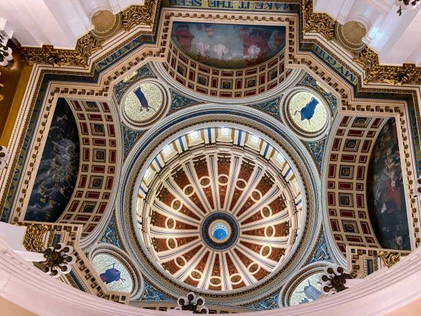 istock Domed Ceiling in the Pennsylvania State Capitol Building 1464328101