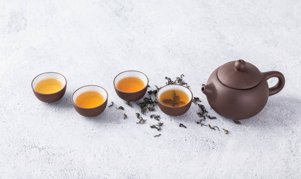 istock Photograph of teacups and tea sets 1464328110