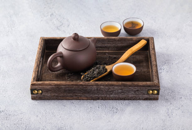 istock Photograph of teacups and tea sets 1464328123
