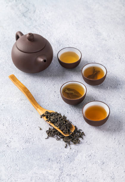 istock Photograph of teacups and tea sets 1464328133