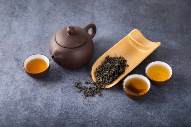 istock Photograph of teacups and tea sets 1464328144