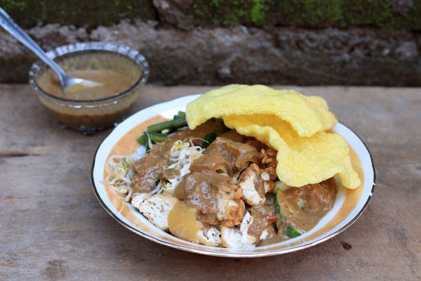 istock Rujak Cingur, Indonesian Traditional Salad with Peanut Shrimp Paste Petis 1464332087