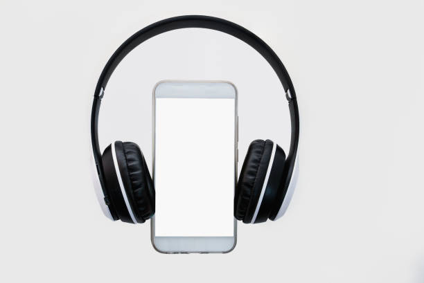 istock Headphones and smartphone. 1464336211