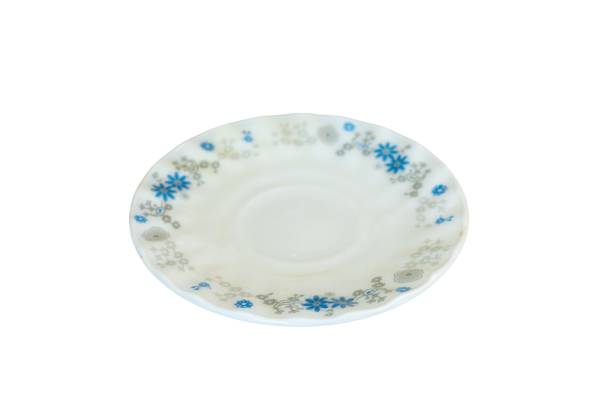 istock Small saucer plate isolated on white background 1464337642