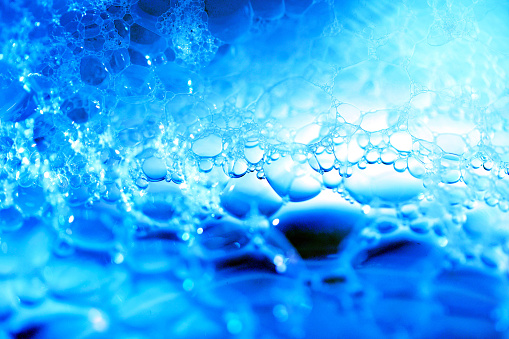 Detergent bubbles, bubble closeup background image