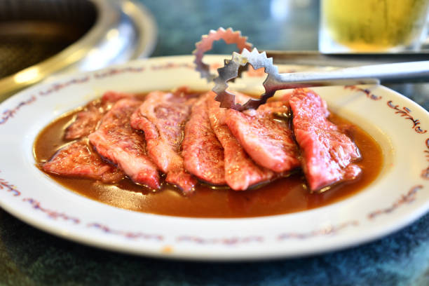 istock Delicious Japanese style yakiniku. 1464341356