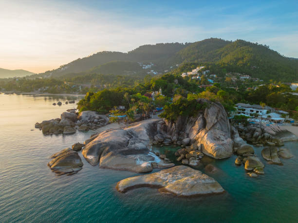 istock Aerial view of rocks on Koh Samui Island 1464342026