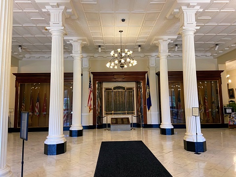 Inside the New Hampshire State Capitol Building in Concord, New Hampshire