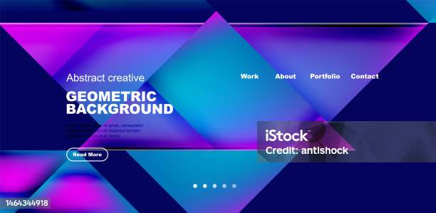 Dynamic Triangle Design With Fluid Gradient Colors Abstract Background ...