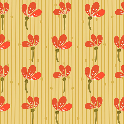 Flower garden, plants, botanical, design for fashion, fabric, wallpaper and print all on the green background color, mint, cute pattern in small flowers, small colorful flowers