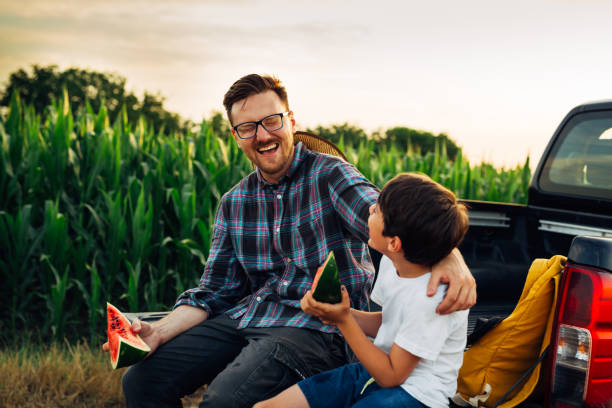 istock father and son outdoor in field 1464355943