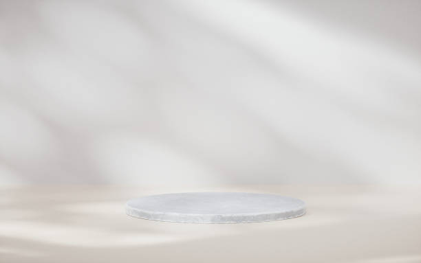 istock Rough stone stages, product show stand, 3d rendering. 1464361914