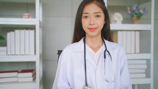 istock Confidence of female doctor. 1464362060