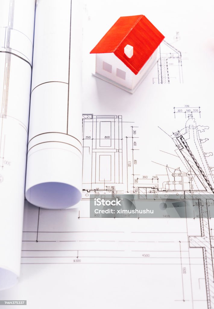 Building/tools Drawinhs Engineering Drawings And Tools Stock Photo - Download Image Now ...
