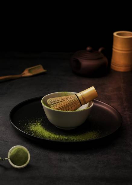 istock high angle matcha tea powder bowl with sieve plate 1464379071