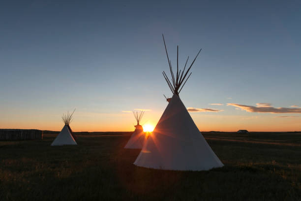 istock Domestic tent on landscape 1464384987
