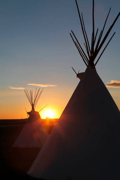 istock Domestic tent on landscape 1464385011