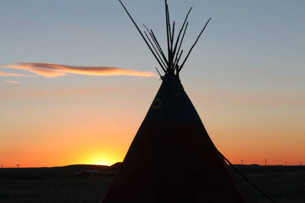istock Domestic tent on landscape 1464385033