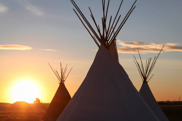 istock Domestic tent on landscape 1464385038