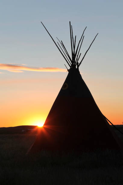 istock Domestic tent on landscape 1464385044