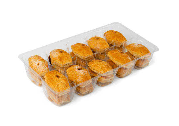 istock Small Italian Puff Pastry Isolated. Puff Pastries Biscuits, Mini Sweet Bakery 1464388031