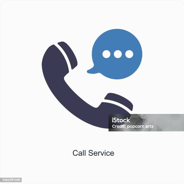 Call Emblam Call Service Stock Illustration - Download Image Now - Assistance, Call ...