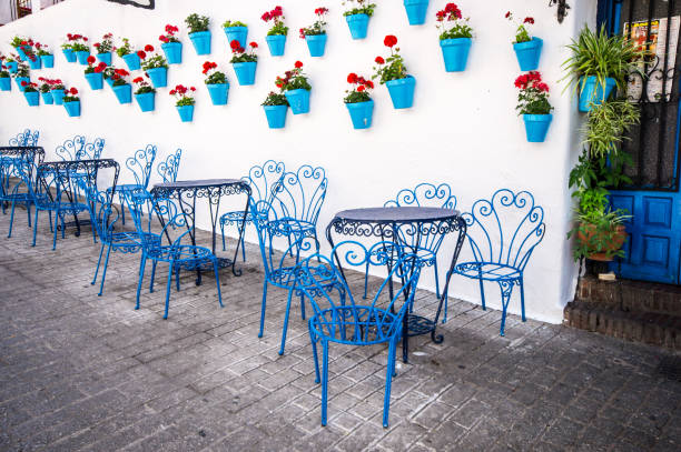 istock Beautiful view of outdoors cafe in Malaga, Spain 1464393788
