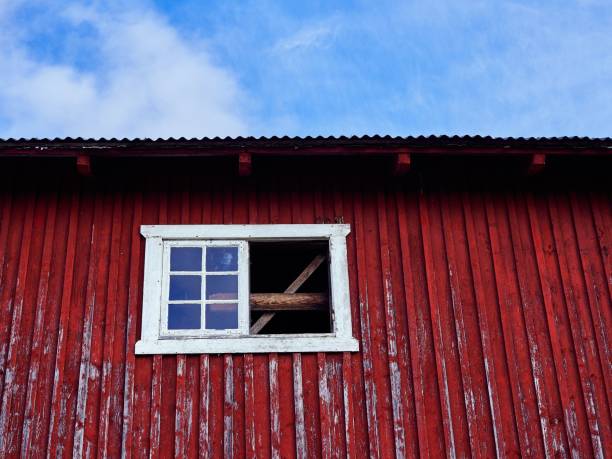 Industrial buildings in decay.