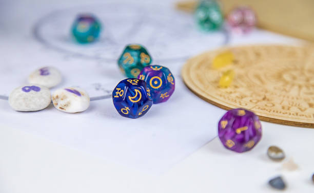 istock Numerology numbers on the table astrology. Selective focus. 1464398447