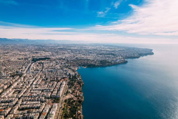 Drone View Antalya City Center