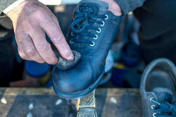 istock Shoeshiner, small business concept 1464402690