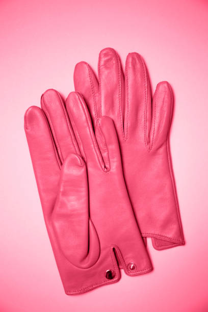 istock Stylish mustard gloves 1464405023