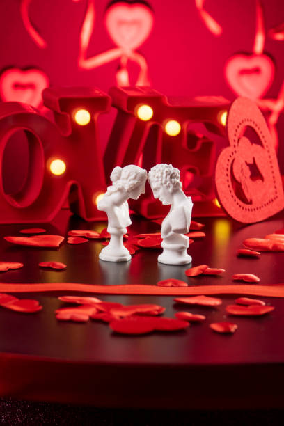 Pair of statue busts for Valentine's Day