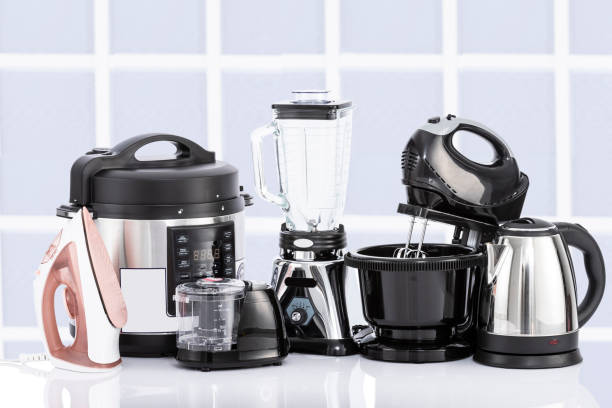 istock Kitchen Home Appliances - Different household appliances On White Background 1464416641