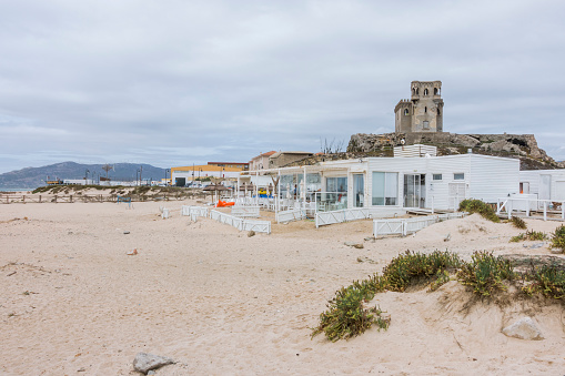 A scenic view of El Chiringuito Lounge-Beach Restaurant in Tarifa, Spain