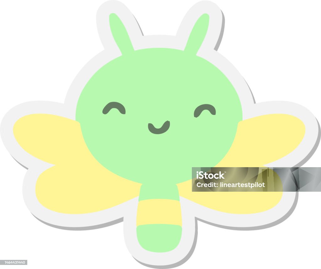Bug Sticker Cartoon Cute Cartoon Bug Sticker Stock Illustration - Download Image Now ...