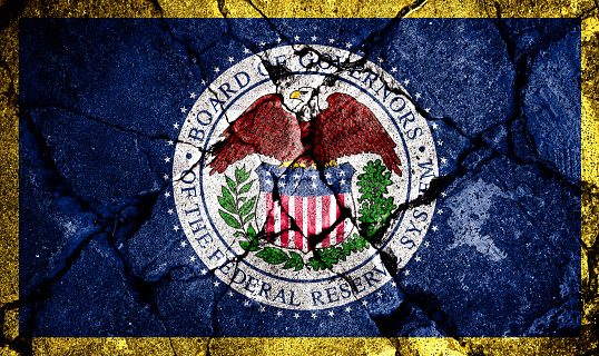 Federal Reserve flag close-up