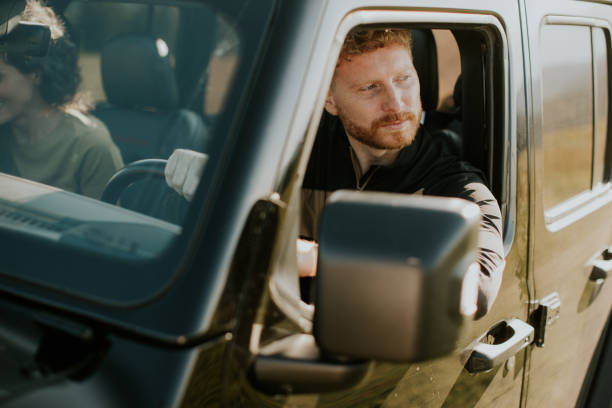 istock Couple having fun on roadtrip 1464442985