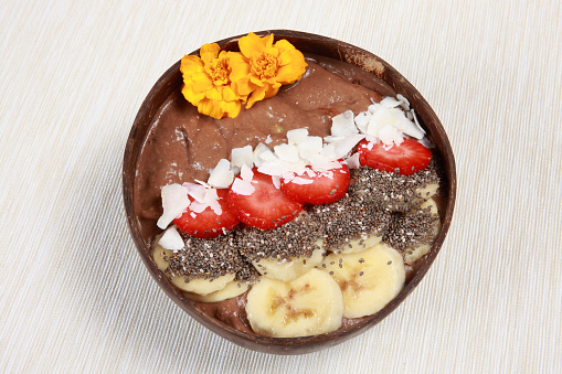 Strawberry Banana and Chocolate Mousse