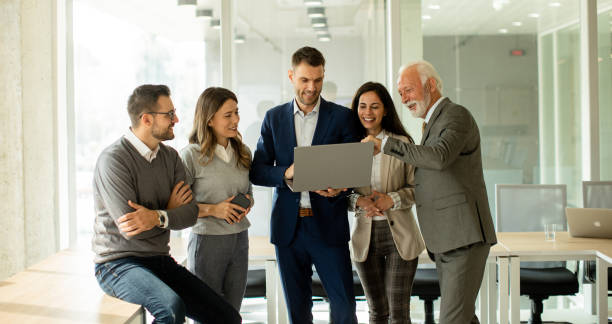 istock Businesspeople working in team in the office 1464444102