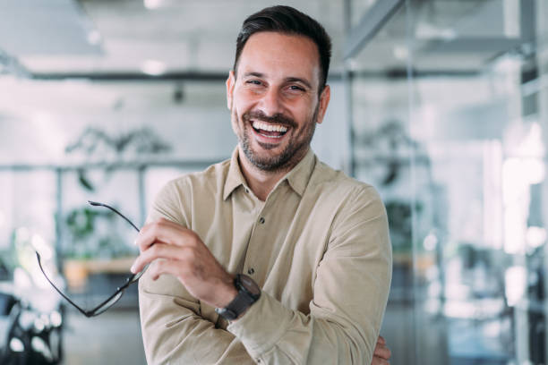 istock Portrait of successful businessman. 1464444519