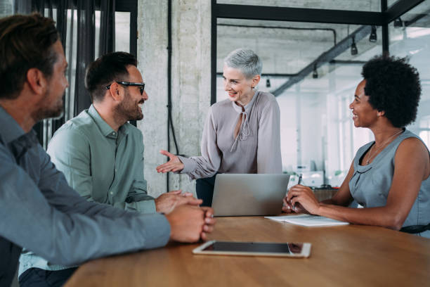 istock Business persons on meeting in the office. 1464444546