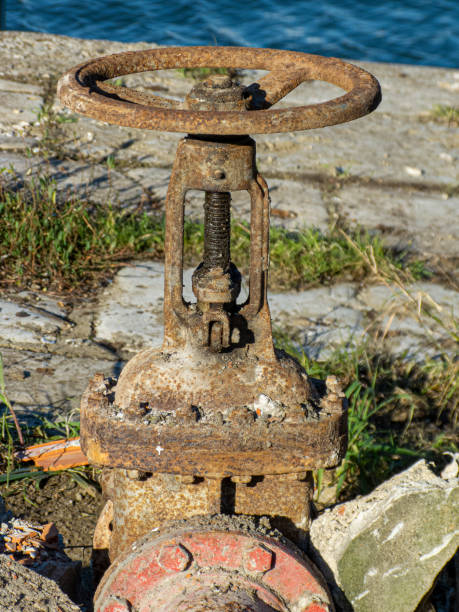 istock large old and rusty faucet for large water flow 1464449864