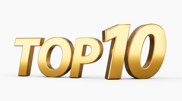 istock Top ten. 3d illustration on white background 1464449947