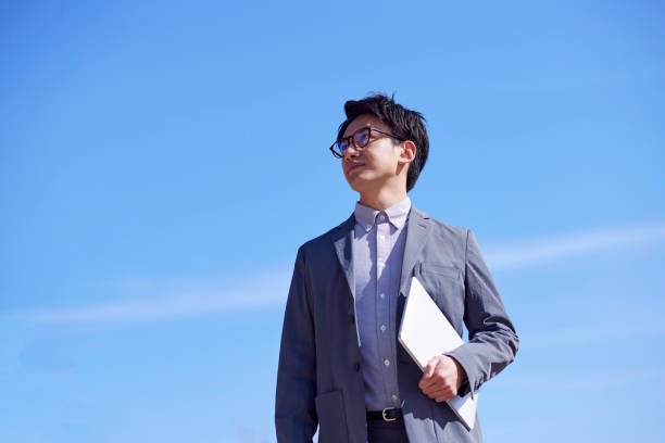 Young Japanese business man